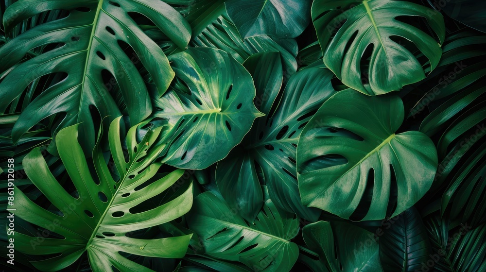 Tropical Leaf Background Texture Tropical Leaf Background Texture
