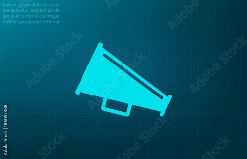 Vector illustration, blue background.