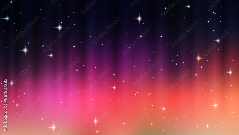 Fototapeta premium Deep space vector illustration. Background for presentation, landing page, booklet, banner