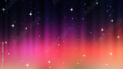 Deep space vector illustration. Background for presentation, landing page, booklet, banner