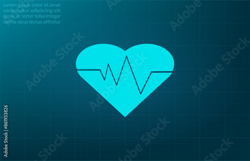 Vector illustration, blue background.