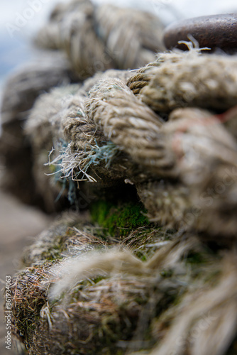 close up of a rope
