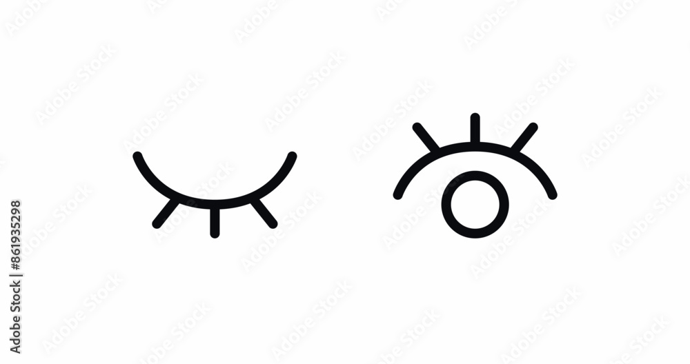 eye visible hide view icon eye visible hide view icon