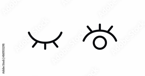 eye visible hide view icon