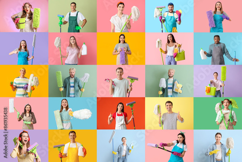 Collection of people with m...