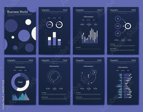 Vector graphics infographics with mobile phone. Template for creating mobile applications, workflow layout, diagram, banner, web design, business reports