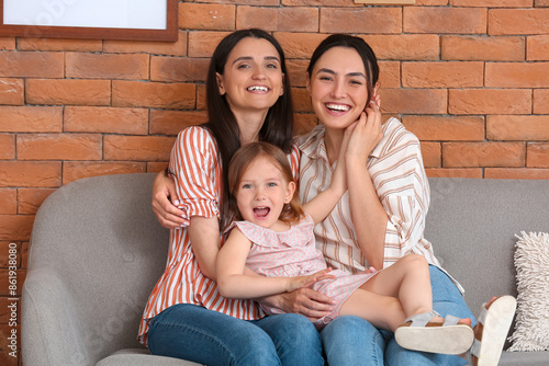 Happy family portrait with ...