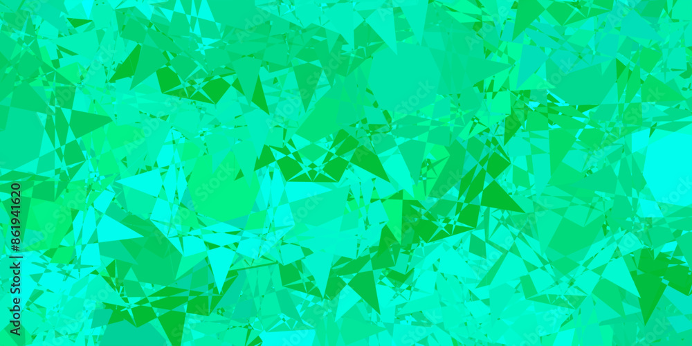 Light Green vector layout with triangle forms. Light Green vector layout with triangle forms.