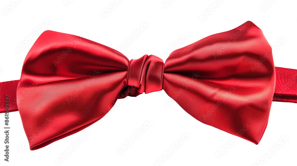 Red bow tie isolated on white. Classic red satin bow tie, perfect for adding a touch of elegance to any formal occasion. Red bow tie isolated on white. Classic red satin bow tie, perfect for adding a touch of elegance to any formal occasion.