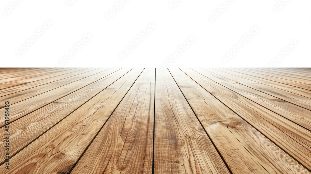 Wooden floor perspective on white background. Empty wooden floor perspective on white background, can be used for display or montage your products Wooden floor perspective on white background. Empty wooden floor perspective on white background, can be used for display or montage your products