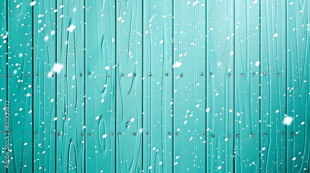 detailed view of vinyl siding in a vibrant turquoise, with snowflakes delicately highlighting its color and texture against a cold backdrop detailed view of vinyl siding in a vibrant turquoise, with snowflakes delicately highlighting its color and texture against a cold backdrop