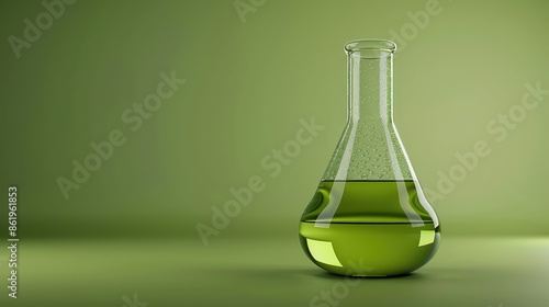 Modern 3D Chemical Lab Beaker Flask for Testing