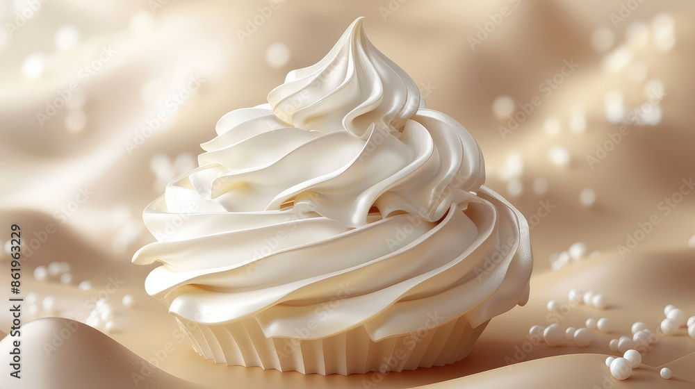 Delicate Vanilla Mousse Swirls Delicate Vanilla Mousse Swirls