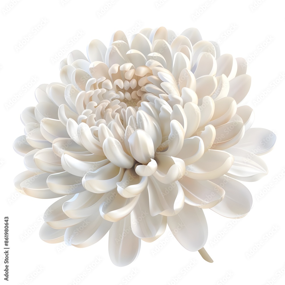 Chrysanthemum isolated white background Chrysanthemum isolated white background