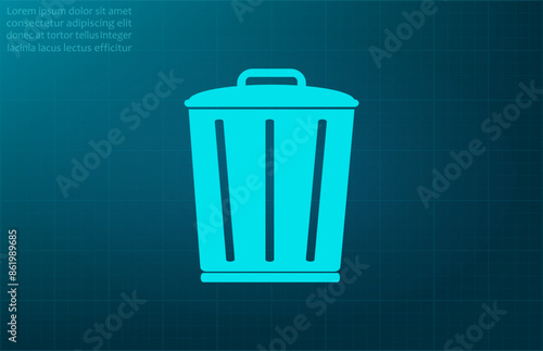 Vector illustration, blue background.