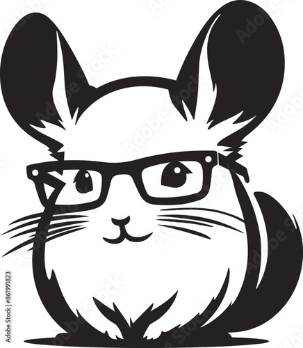 Chinchilla with Glasses