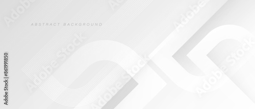 Abstract white background. Minimal geometric. Simple design. Modern graphic element. Suit for banner, brochure, booklet, flyer, poster, corporate, cover, presentation, business. Vector illustration