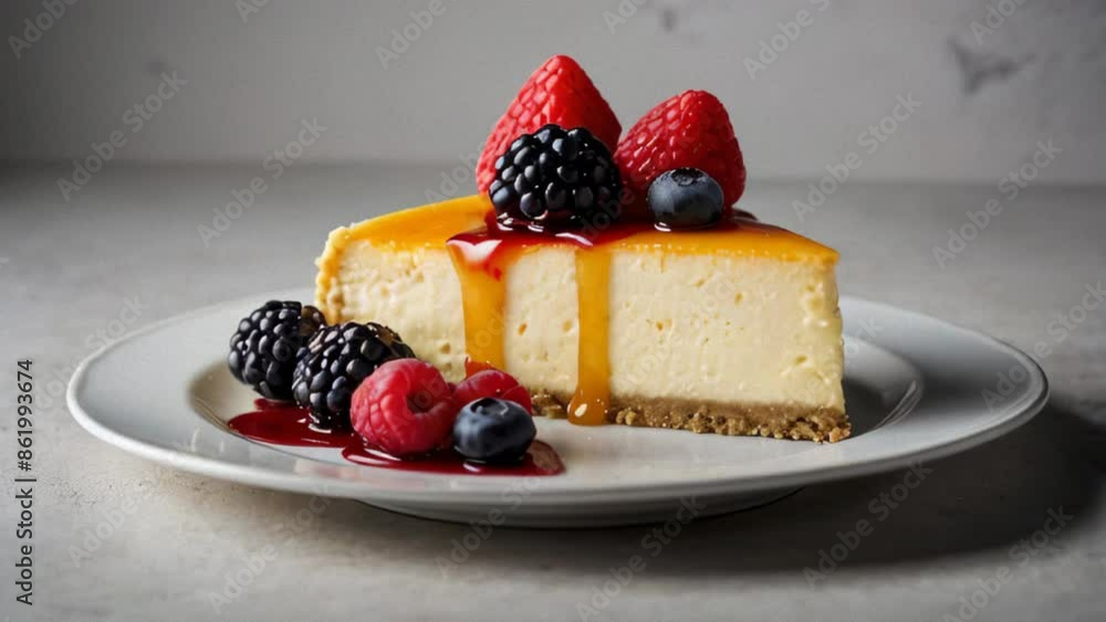 cheesecake with berries cheesecake with berries