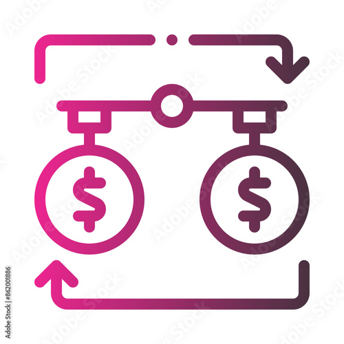 stabilization gradient icon