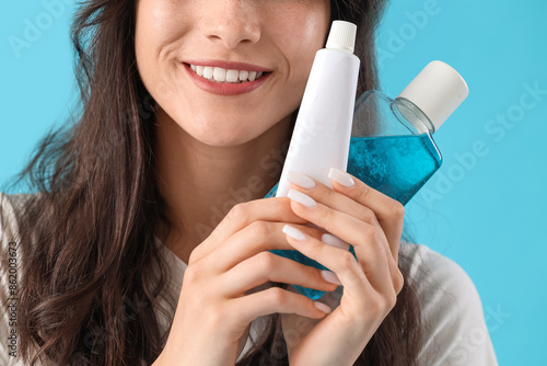 Smiling young woman with to...