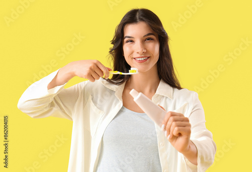 Smiling young woman with to...