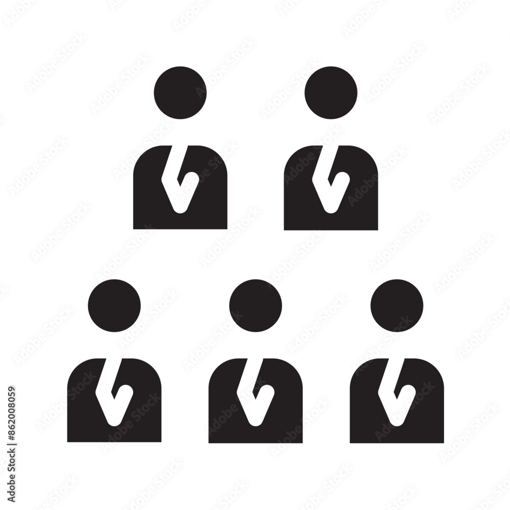 employees bussines icon, group team employees bussines icon, group team