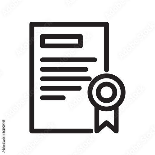 business license document paper icon