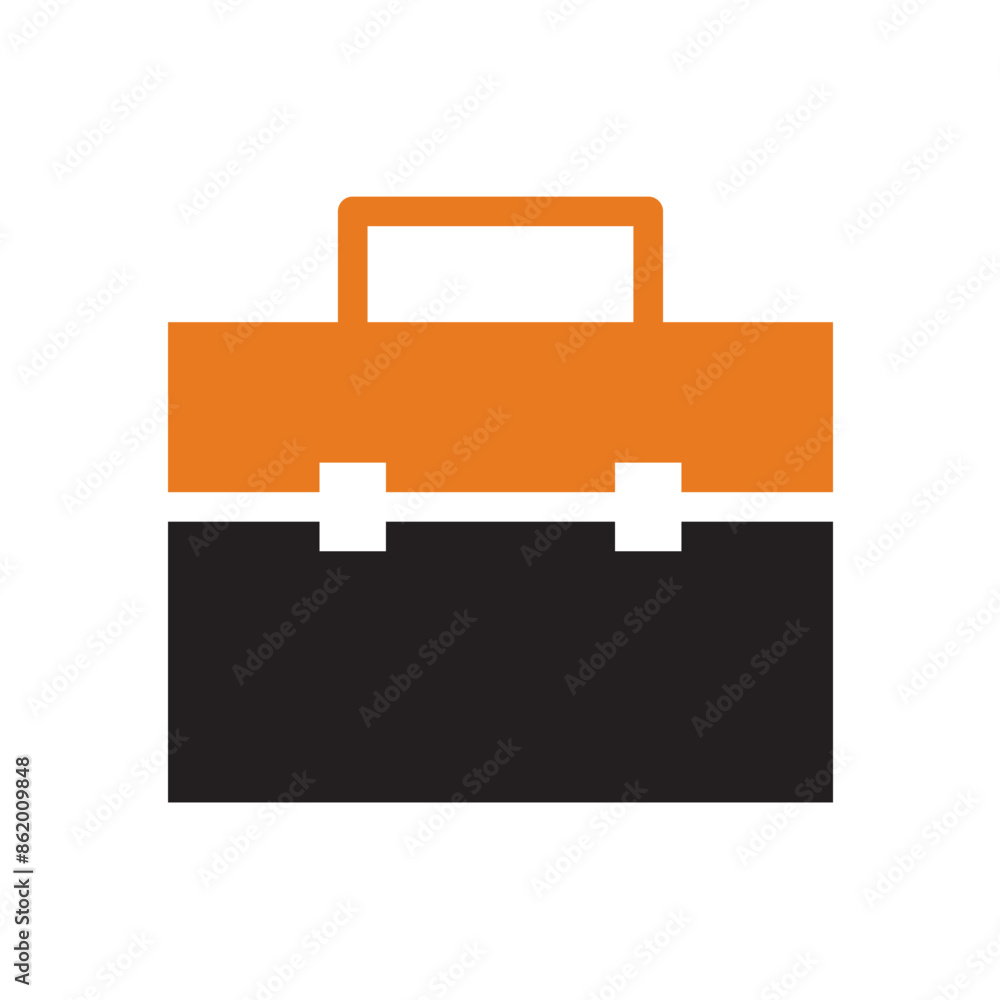 Briefcase for bussines man, bussines icon Briefcase for bussines man, bussines icon
