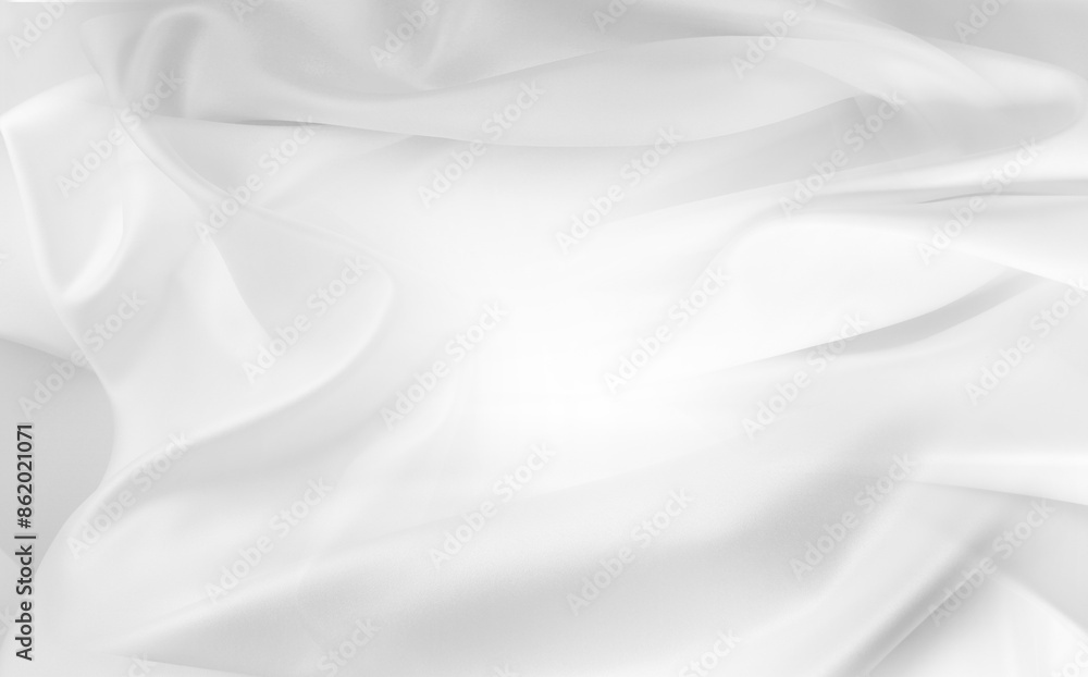 White silk fabric White silk fabric