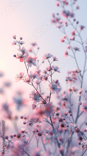 little purple flowers, lillac background cute wallpaper photo