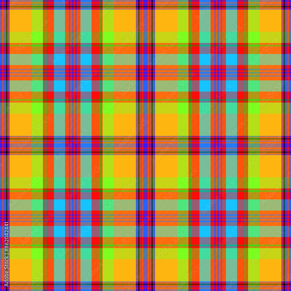 Fototapeta premium Plaid Tartan colored seamless pattern,EPS 10.