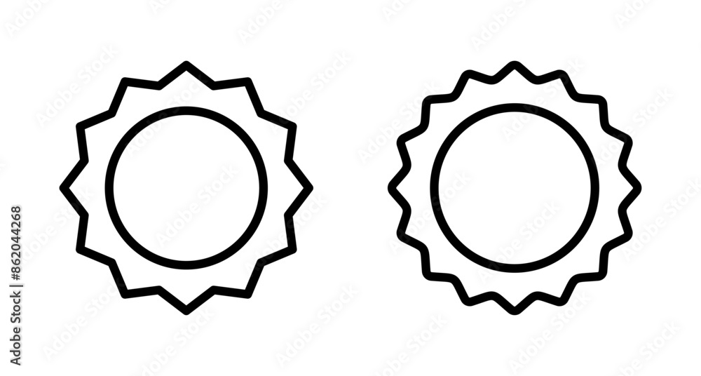 Badge icon vector isolated on white background. Awards icon. Achieve. Stamp Badge icon vector isolated on white background. Awards icon. Achieve. Stamp