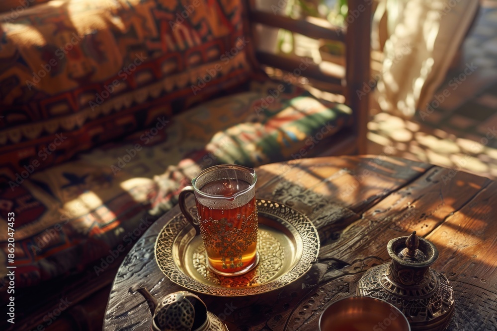 Tea setting on a table Tea setting on a table