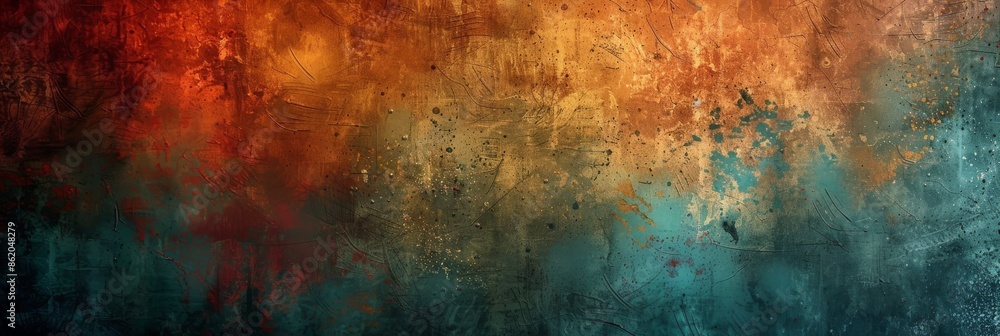 Serene bluegreen watercolor background lit by magical golden light particles creates a dazzling mystical scene Serene bluegreen watercolor background lit by magical golden light particles creates a dazzling mystical scene