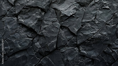 A closeup view of a dark slate stone texture that is perfect for backgrounds, textures, and natural material themes