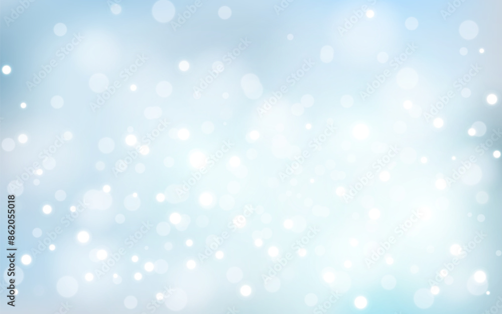Winter snow bokeh soft light abstract background, Vector eps 10 illustration bokeh particles, Background decoration Winter snow bokeh soft light abstract background, Vector eps 10 illustration bokeh particles, Background decoration
