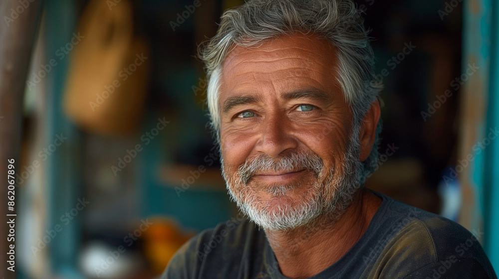 a 70 year old man, hispanic, grey hair, brown eyes, wearing colorful suit. celebrated in a parade as confetti flew around him a 70 year old man, hispanic, grey hair, brown eyes, wearing colorful suit. celebrated in a parade as confetti flew around him