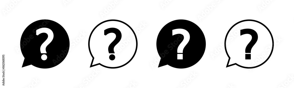 Question icon set. question mark icon vector. Question icon set. question mark icon vector.
