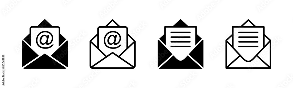 Mail icon set. email icon vector. E-mail icon. Envelope illustration Mail icon set. email icon vector. E-mail icon. Envelope illustration