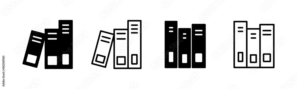 Library icon set. education icon vector Library icon set. education icon vector