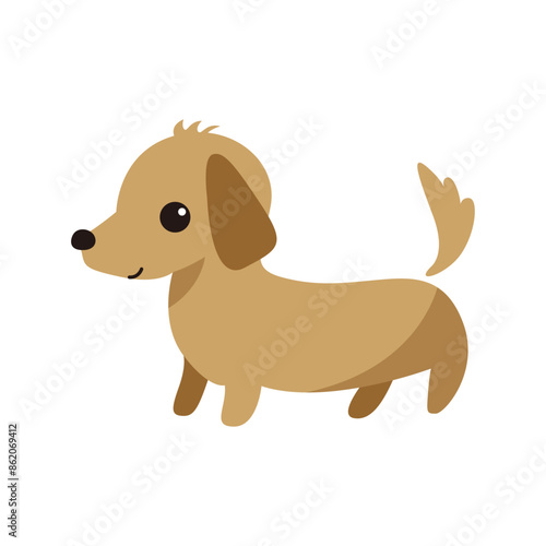 ダックスフントのイラスト