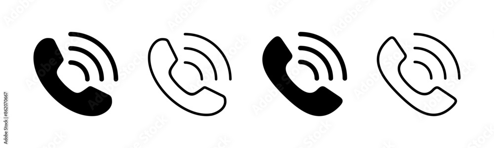 Call icon set. telephone icon vector. phone icon vector. contact us Call icon set. telephone icon vector. phone icon vector. contact us