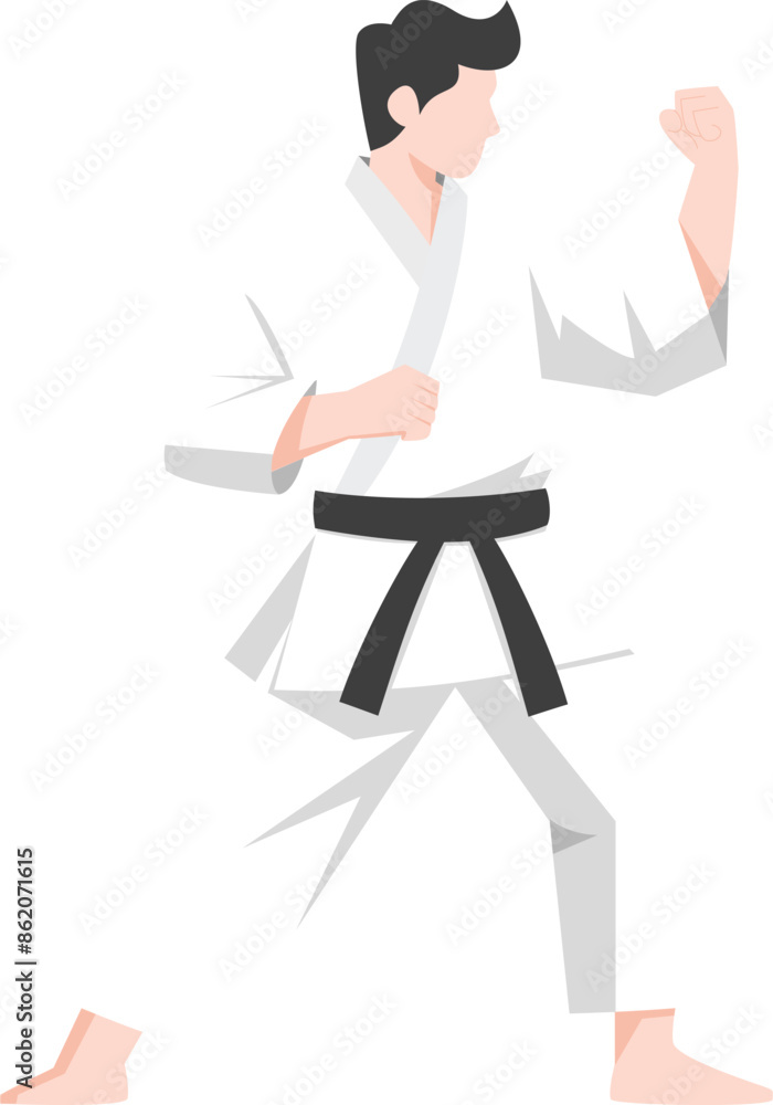 karate kung fu master Vector. karate moves illustration karate kung fu master Vector. karate moves illustration