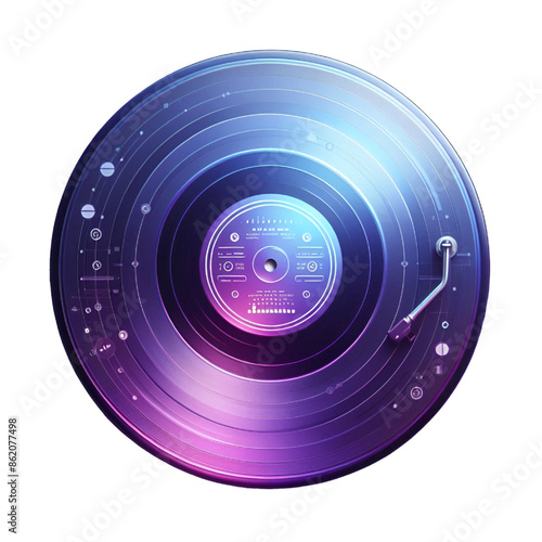 record purple technology blue