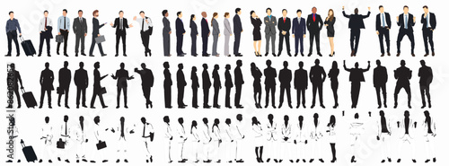 business set businesspeople