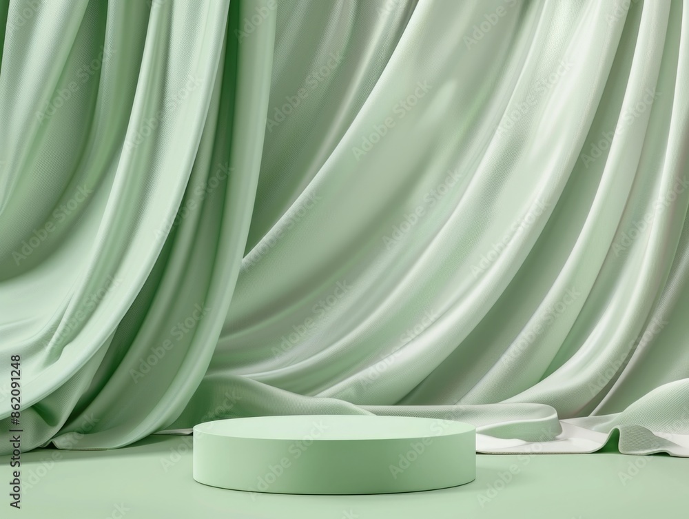 Pedestal and Curtain Pedestal and Curtain