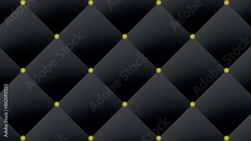 black leather upholstery