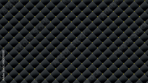 black leather upholstery
