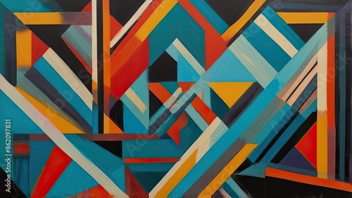 Wallpaper Mural abstract geometric background Torontodigital.ca