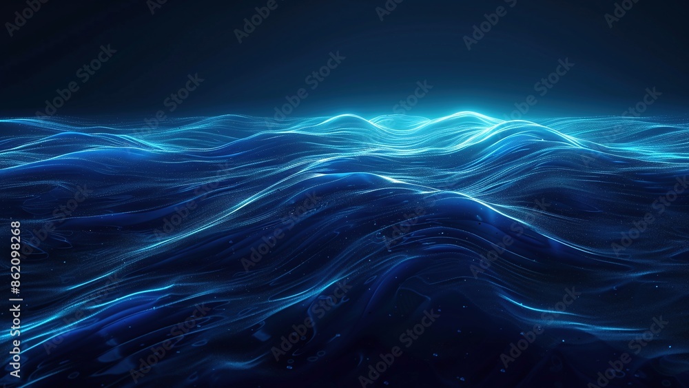 Blue Abstract Water Wave Background Blue Abstract Water Wave Background